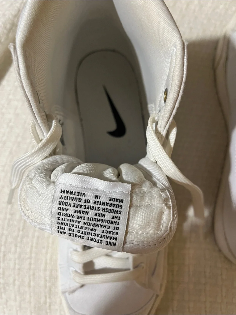 Nike Women’s Blazer Mid Canvas High-Top Sneakers - White